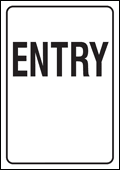entry expanding-barrier-sign