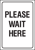 please-wait-here expanding-barrier-sign