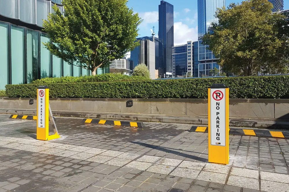 Fold-Down Bollards Access Control