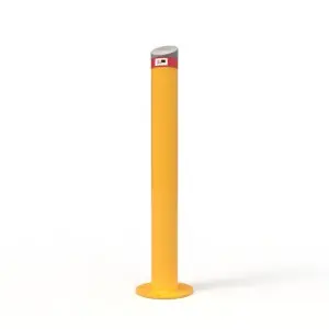 Angled Cap Heavy Duty Steel Round Bollards