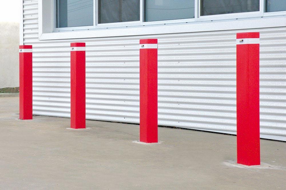 Square Bollards Heavy Duty Steel
