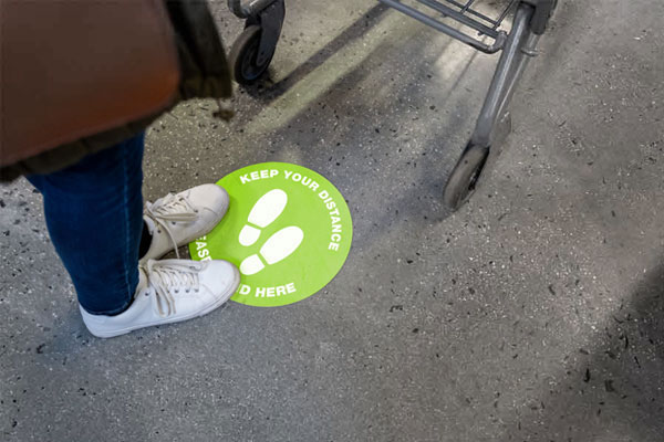 COVID-19 Floor Sticker