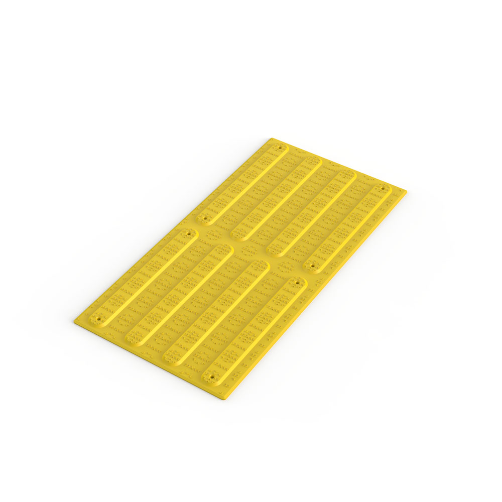 Directional Tactile Pad 300 x 600mm - Yellow Fibre Reinforced Polymer 