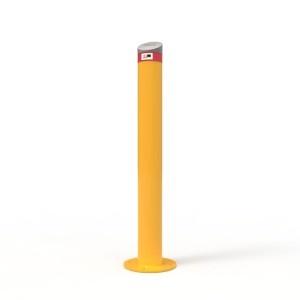 Angled Cap Heavy Duty Steel Round Bollards